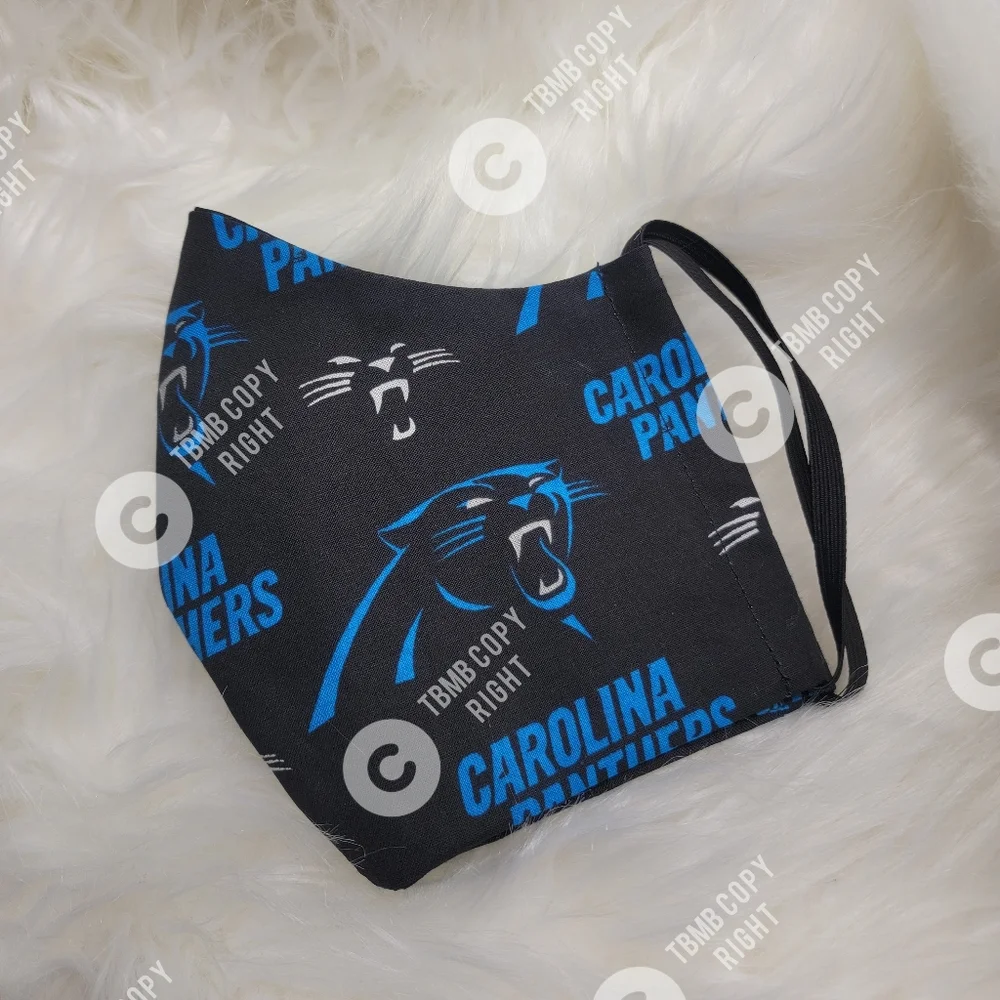 Carolina Panthers Face Mask Child Size